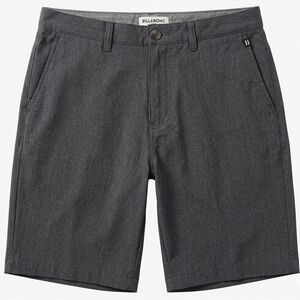 Billabong Men's Crossfire Submersible Hybrid Shorts 31 Gray Cotton Blend Stretch